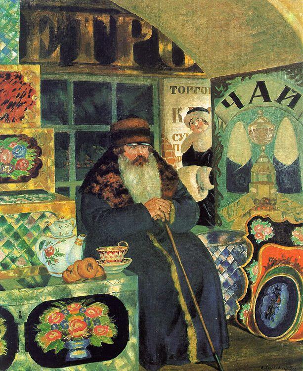 Boris Kustodiev Merchant Chest Maker oil painting picture